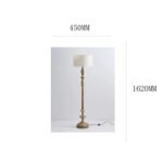 Vintage Wooden Floor Lamp | French-American Style Standing Lamp for Living Room & Bedroom - Image 13