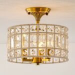 Vintage Crystal  Ceiling Light