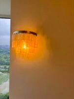 Natural Shell Tiered Wall Sconce | Coastal Vintage Wall Light for Bathroom & Bedroom - Image 6