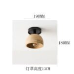Minimalist Wooden Flush Mount Light - Natural Warmth for Modern Interiors - Image 8