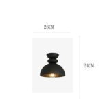 Pebble-Shaped Semi-Flush Mount Ceiling Light – Industrial French Mid-Century Modern Lighting for Entryway & Hallway - Image 7