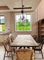 Bell Jar Glass Pendant Light | Vintage Industrial Farmhouse Chandelier for Kitchen & Dining - Image 3