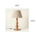 Handcrafted Wooden Table Lamp: Timeless American Vintage for Modern Spaces - Image 10