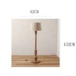 Handcrafted Wooden Floor Lamp: Timeless American Vintage for Modern Living - Image 8
