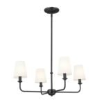 Vintage Farmhouse Chandelier | 4/6/8/12 Light Black Chandelier for Living Room, Dining Room & Bedroom - Image 2
