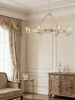 Timeless Americana Wooden Chandelier - Rustic Elegance for Your Home - Image 2