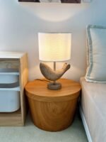 Wooden Animal Table Lamp | Giraffe, Elephant & Whale Shaped Bedside Lamp for Kids' Bedroom & Nursery - Image 12