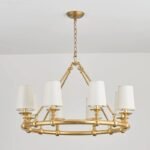 American Rustic Circular Chandelier | 5-Color French Style Pendant Light for Living Room & Dining Room - Image 12