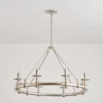 American Rustic Circular Chandelier | 5-Color French Style Pendant Light for Living Room & Dining Room - Image 14