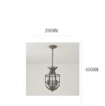 Rustic Farmhouse Iron Lantern Pendant Light - Image 14