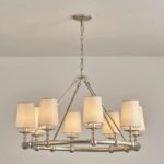 American Rustic Circular Chandelier | 5-Color French Style Pendant Light for Living Room & Dining Room - Image 16