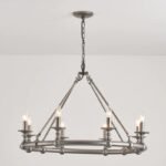 American Rustic Circular Chandelier | 5-Color French Style Pendant Light for Living Room & Dining Room - Image 17