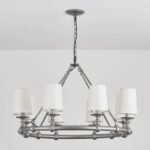 American Rustic Circular Chandelier | 5-Color French Style Pendant Light for Living Room & Dining Room - Image 18