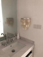 Natural Shell Tiered Wall Sconce | Coastal Vintage Wall Light for Bathroom & Bedroom - Image 7