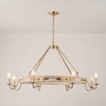 Timeless Americana Wooden Chandelier - Rustic Elegance for Your Home