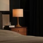Mid-Century Solid Wood Table Lamp | Minimalist Vintage Bedside Lamp for Bedroom & Living Room - Image 3