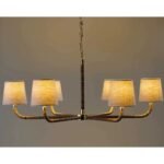 Rattan Woven Chandelier | French Vintage Pendant Light for Living Room & Dining Room - Image 3