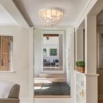 White Lily of the Valley Flush Mount Ceiling Light | French Vintage Chandelier for Bedroom & Hallway - Image 4