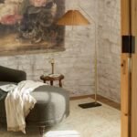 Rattan Arc Floor Lamp | Modern American Rustic Standing Light for Living Room & Bedroom - Image 2