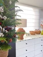 handwoven rattan table lamp,  rustic woven lighting , coastal style table lamp, artisanal woven lamp - Image 3