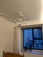 Rustic Farmhouse Chandelier | American French Style Pendant Light (Black/White, 42cm/53cm/71cm) - Image 8