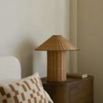 Rattan Table Lamp | American Retro & French Mid-Century Modern Bedside Lamp for Bedroom & Living Room - Image 2