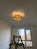 Hand-Woven Double Layer Jute Ceiling Light - Image 4