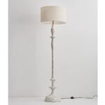Vintage Wooden Floor Lamp | French-American Style Standing Lamp for Living Room & Bedroom - Image 3