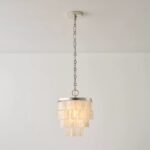 Creative Shell Pendant Light, Vintage Art Chandelier for Bedroom & Guest Room