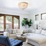 White Lily of the Valley Flush Mount Ceiling Light | French Vintage Chandelier for Bedroom & Hallway - Image 3