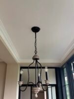 Rustic Farmhouse Chandelier | American French Style Pendant Light (Black/White, 42cm/53cm/71cm) - Image 9