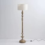 Vintage Wooden Floor Lamp | French-American Style Standing Lamp for Living Room & Bedroom - Image 4
