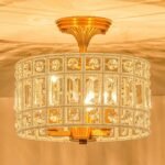 Vintage Crystal  Ceiling Light - Image 5