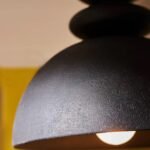 Pebble-Shaped Semi-Flush Mount Ceiling Light – Industrial French Mid-Century Modern Lighting for Entryway & Hallway - Image 4