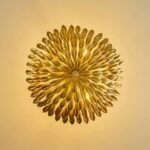 French Vintage Brass Leaf Chandelier – Artistic Statement Lighting for Bedroom & Dining Room - Image 5