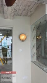 Vintage Wooden Mirror Wall Sconce | French Rustic Sconce for Bedroom, Hallway & Living Room - Image 3