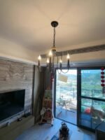 Rustic Farmhouse Chandelier | American French Style Pendant Light (Black/White, 42cm/53cm/71cm) - Image 10