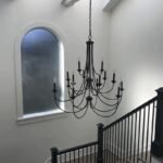 French Country Iron Chandelier | Black/White Wrought Iron Pendant Light (40-109cm) - Image 11