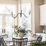 Curved Arm Black Chandelier | Modern Farmhouse & French Vintage Pendant Light for High Ceilings - Image 10