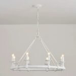 American Rustic Circular Chandelier | 5-Color French Style Pendant Light for Living Room & Dining Room - Image 5