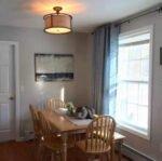 Farmhouse Linen Drum Semi-Flush Mount Light: Warm Rustic Elegance for Your Home - Image 2