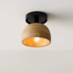 Minimalist Wooden Flush Mount Light - Natural Warmth for Modern Interiors - Image 7