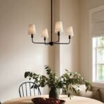 Vintage Farmhouse Chandelier | 4/6/8/12 Light Black Chandelier for Living Room, Dining Room & Bedroom - Image 8