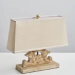 Vintage French Carved Solid Wood Table Lamp - Image 6