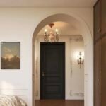 French Country Vintage Wooden Semi-Flush Mount Chandelier – 4-Light Rustic Ceiling Light for Bedroom & Dining Room - Image 4