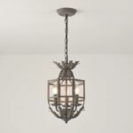 Rustic Farmhouse Iron Lantern Pendant Light - Image 3