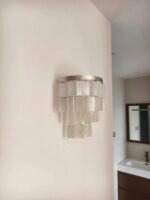Natural Shell Tiered Wall Sconce | Coastal Vintage Wall Light for Bathroom & Bedroom - Image 11