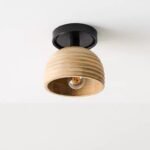 Minimalist Wooden Flush Mount Light - Natural Warmth for Modern Interiors - Image 5
