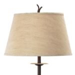 Rustic Vintage Floor Lamp with Built-in Side Table – American Farmhouse Style for Living Room & Bedroom - Image 5