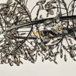 French Vintage Crystal Chandelier – 78cm Black Branch Design for Living Room & Bedroom - Image 8